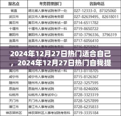2024年12月27日自我提升指南，发掘独特优势，热门自我提升路径