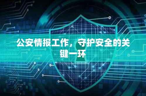 公安情报工作,守护安全的关键一环